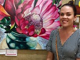 Sonia Miers, local artist, Bell Art Show